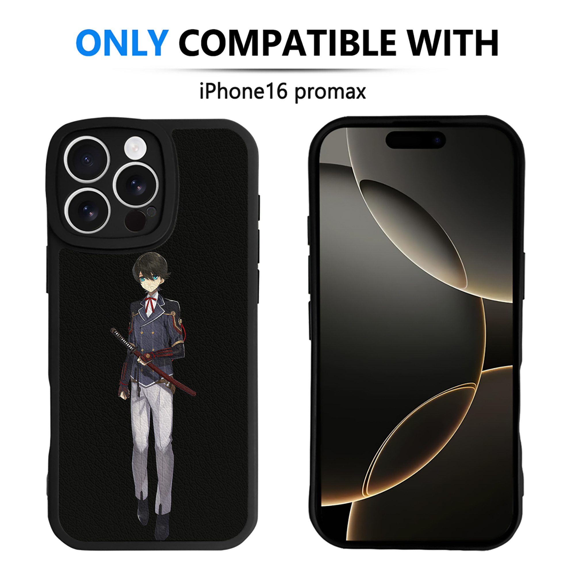 （画像用） 刀剣乱舞 Touken Ranbu 【iPhone 16シリーズ対応】シリコンスマホケース（レザー調） 材質：シリコン